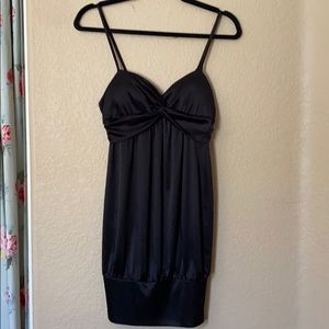 Black mini dress
